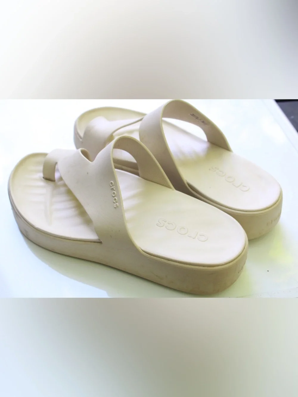 Crocs platform sandals